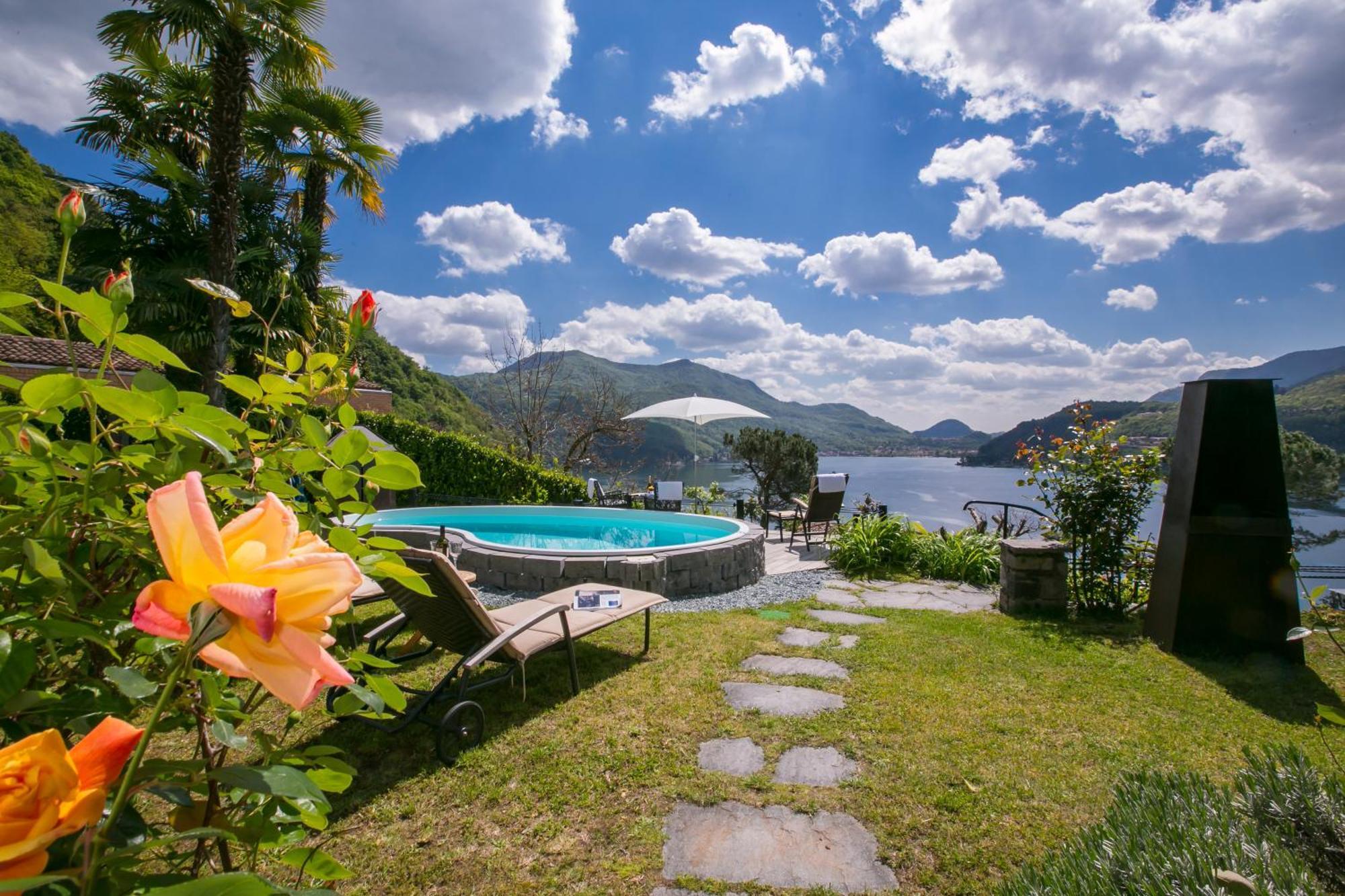 Morcote Magic View - Happy Rentals エクステリア 写真