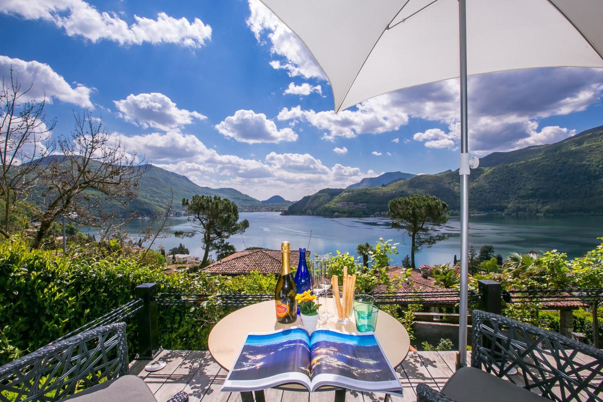 Morcote Magic View - Happy Rentals エクステリア 写真